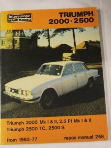 Triumph 2000-2500 Repair Manual | Oxfam Shop