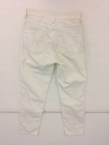 Beaufort & Blake Slim Leg Denim Jeans White Size: 8 - Millie Mackintosh ...