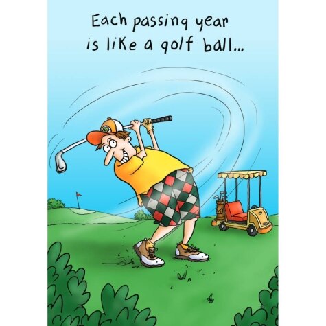 Like A Golf Ball Birthday Card | Oxfam Shop