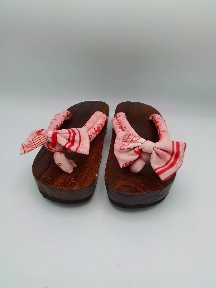 Slimple Studio Japanese  Traditional Samurai Wooden Anime Cosplay Shoes 9''  (23cm)