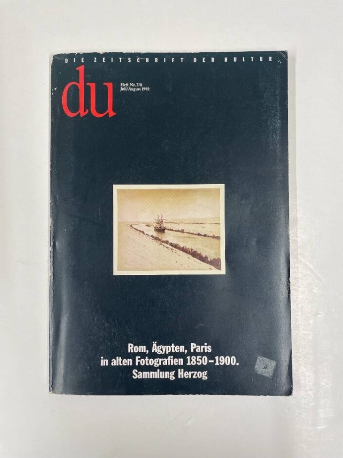 Du, The Magazine Of Culture: July/august 1992