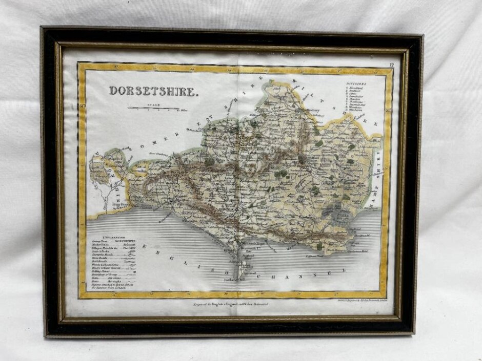 Dorsetshire County Map By Joshua Archer