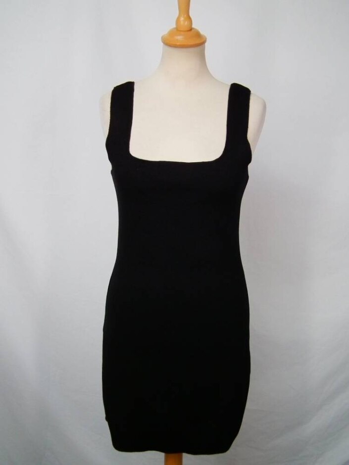New Zara Jersey Mini Dress Black Size: 8