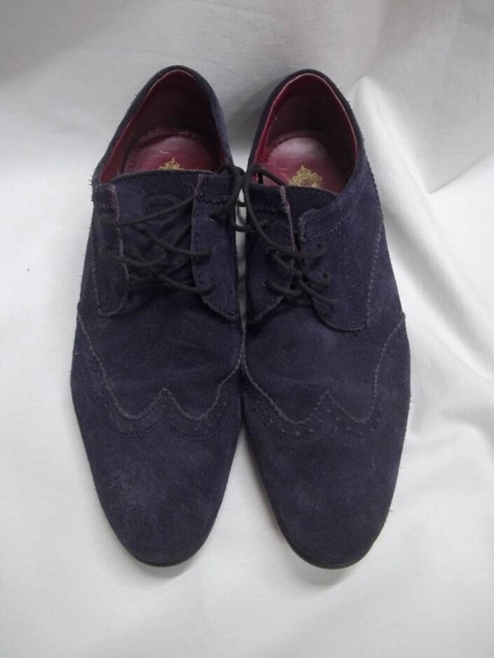 Men's Navy Blue Shoes Base London Size 42 (uk 8)