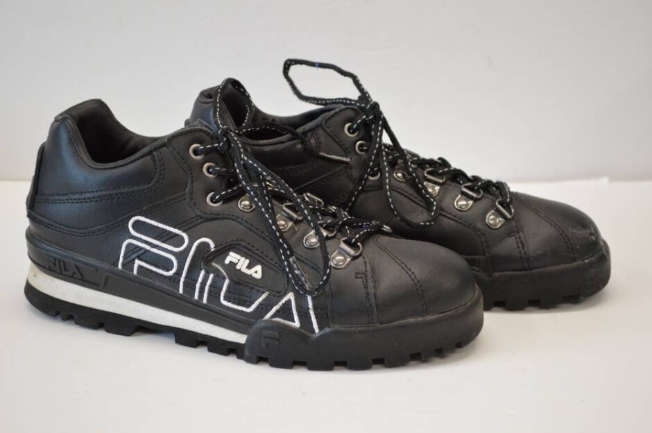 Fila Black Leather Trainers - 6