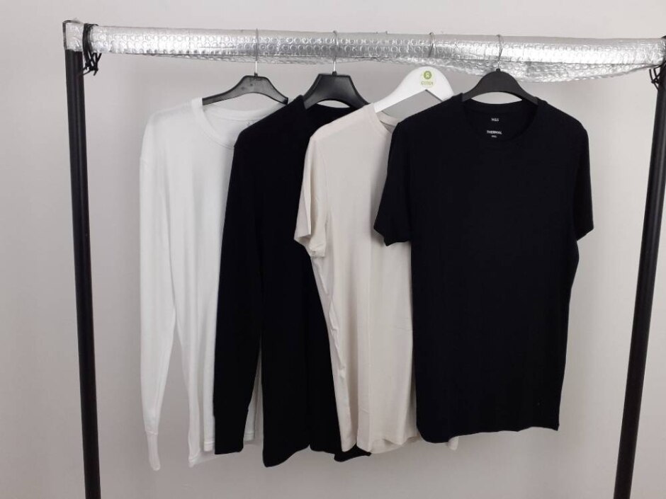 M&s Bundle Of Base Layers Nwot Black & White Size: S