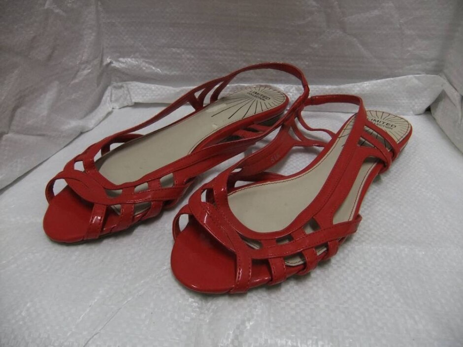 M&s Limited Collection Open Toe Slingback Shoes Size 5