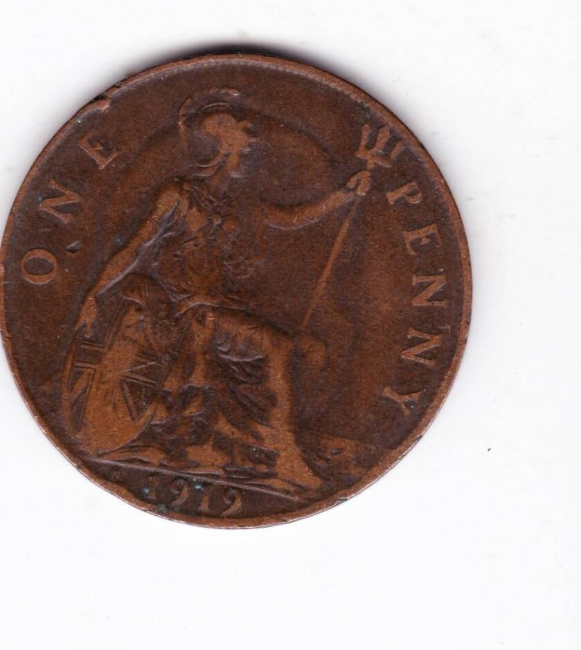 1919 Penny With 'h' Mint Mark
