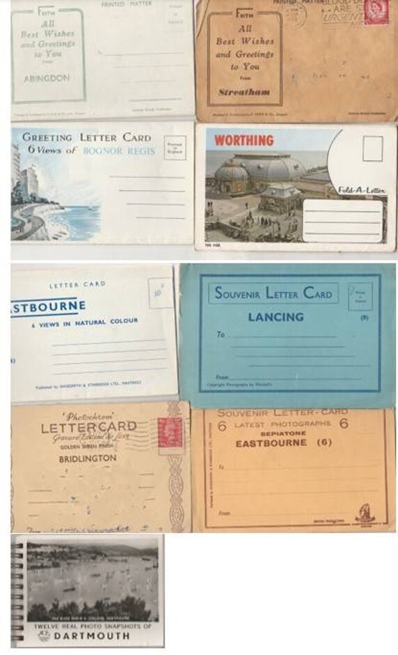 8 Lettercards From England