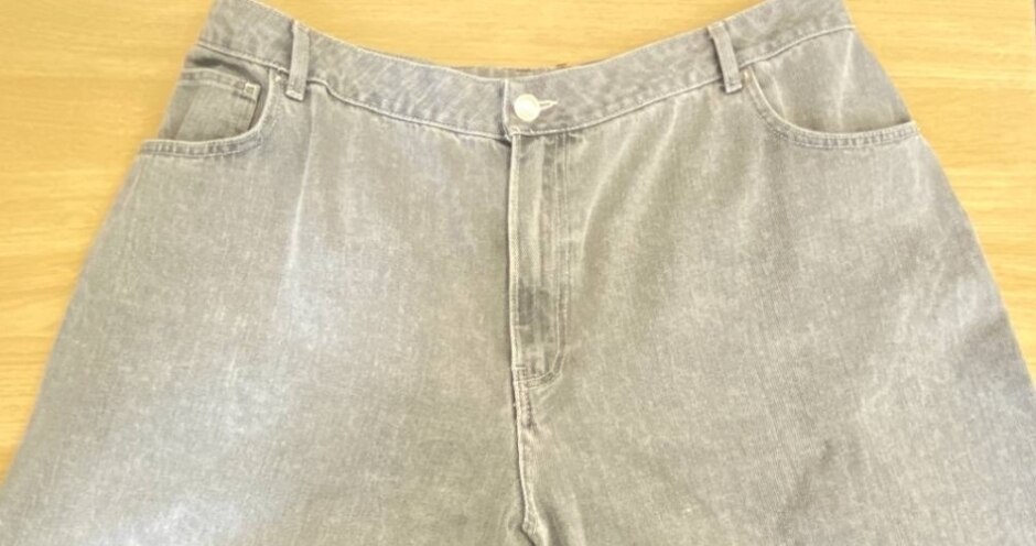 Aligne  Wide Leg Jeans Grey Size: Xl