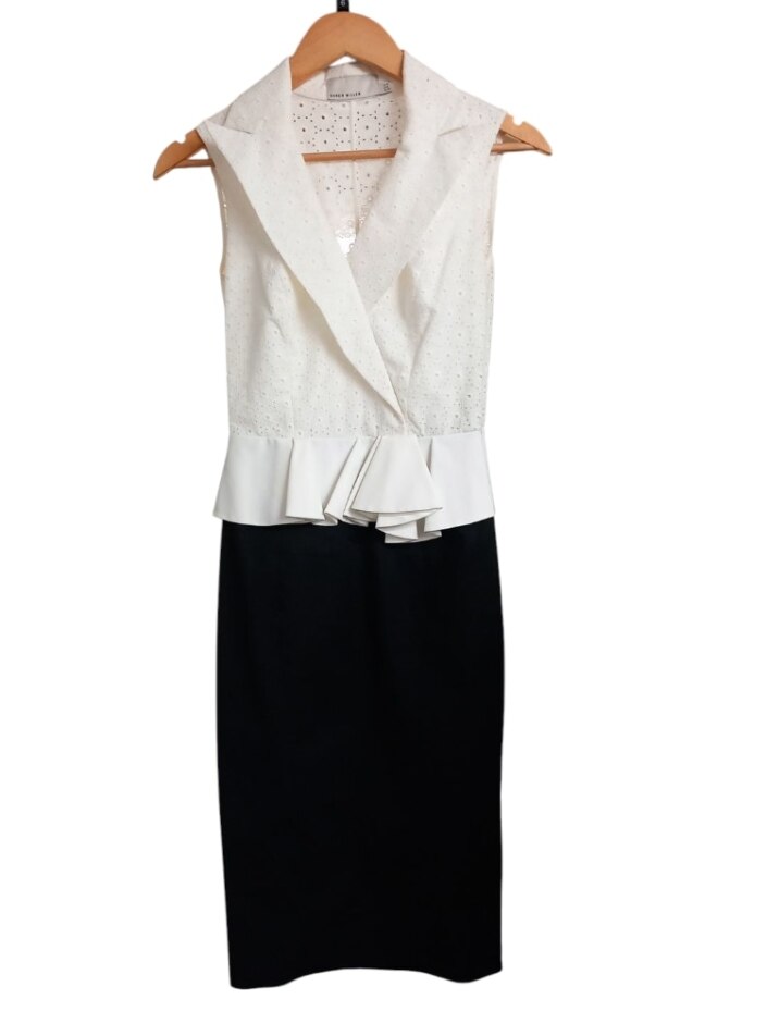Karen Millen  Dress Black & Ivory Size: 6
