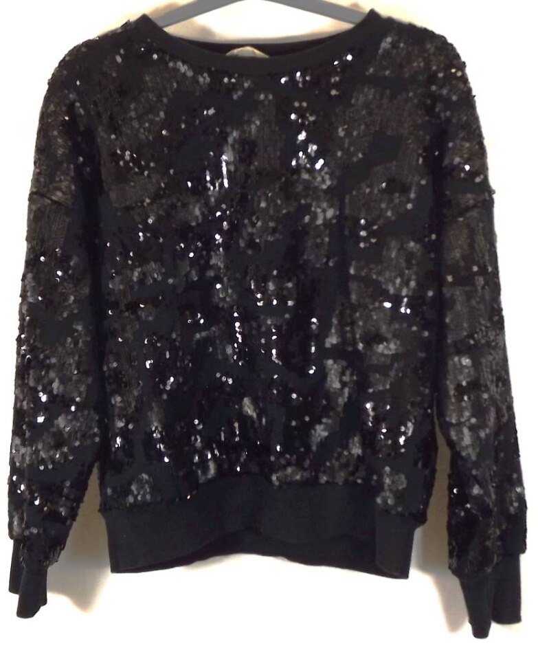 Hush Sequin Top Black Size: Xs