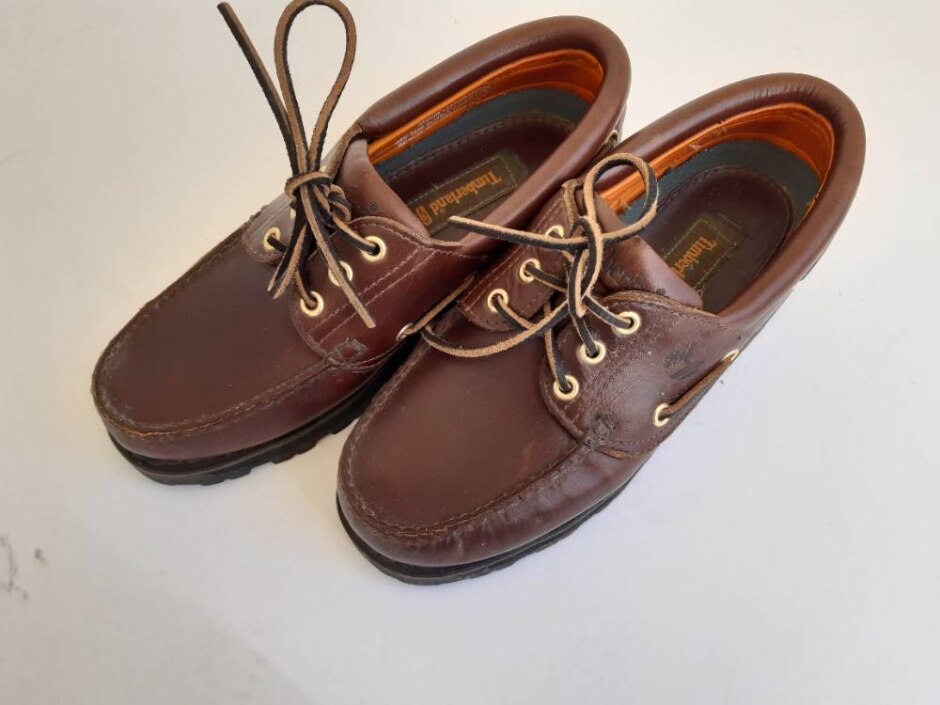 Timberland Classic Boat Shoe In Brown Leather, Size 7 Uk, Great Condition