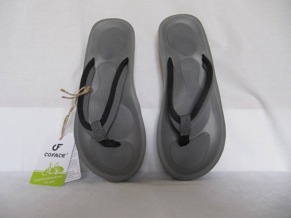 Pair Of Grey Coface New Flipflops Size 5 Uk