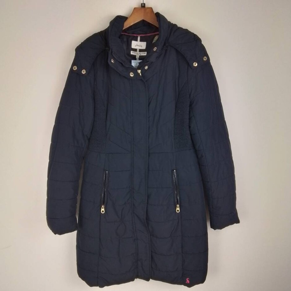 Joules Women's Dartwell Coat Navy Size: 6