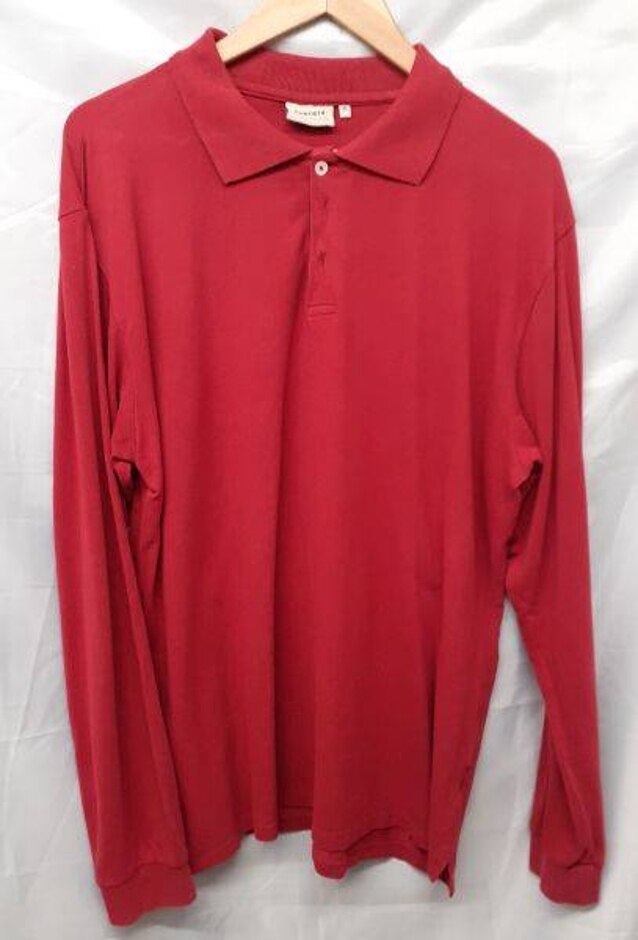 Haworth Long Sleeve Polo Red Size: Xl