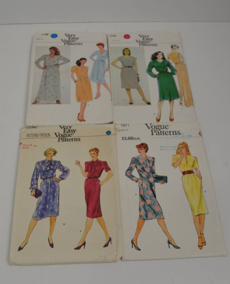4 Vintage Vogue Patterns