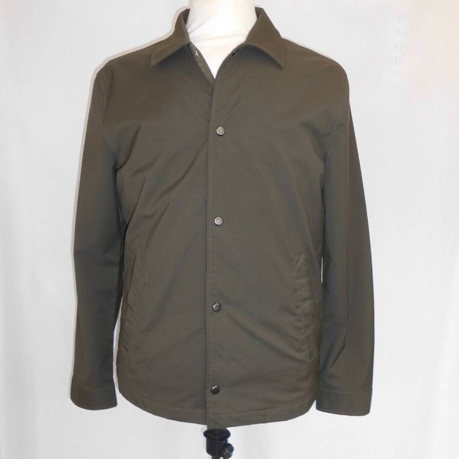 Zara Man Casual/smart Plain Jacket  Dark Khaki Size: M