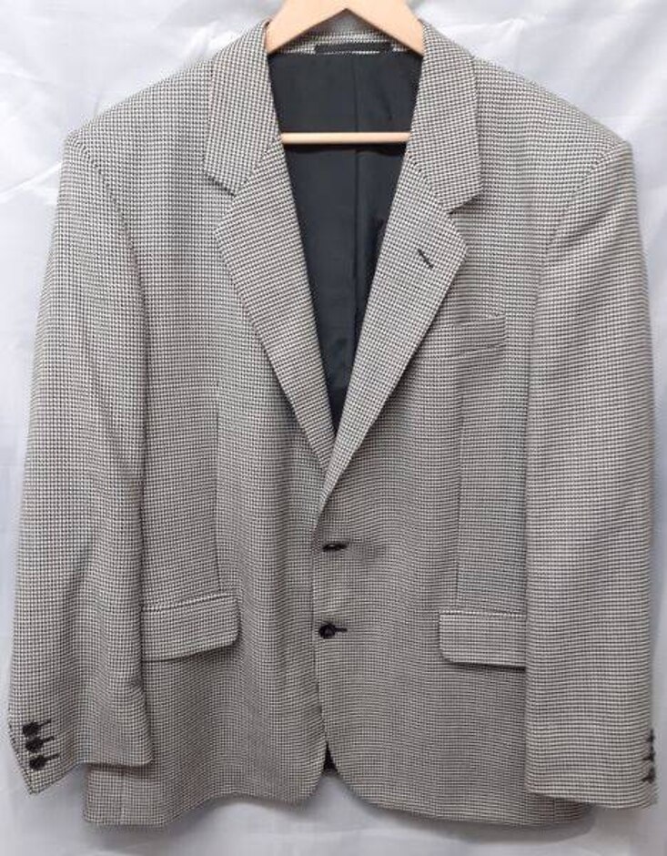 Sergio Rossi Smart Jacket Black & White Size: L