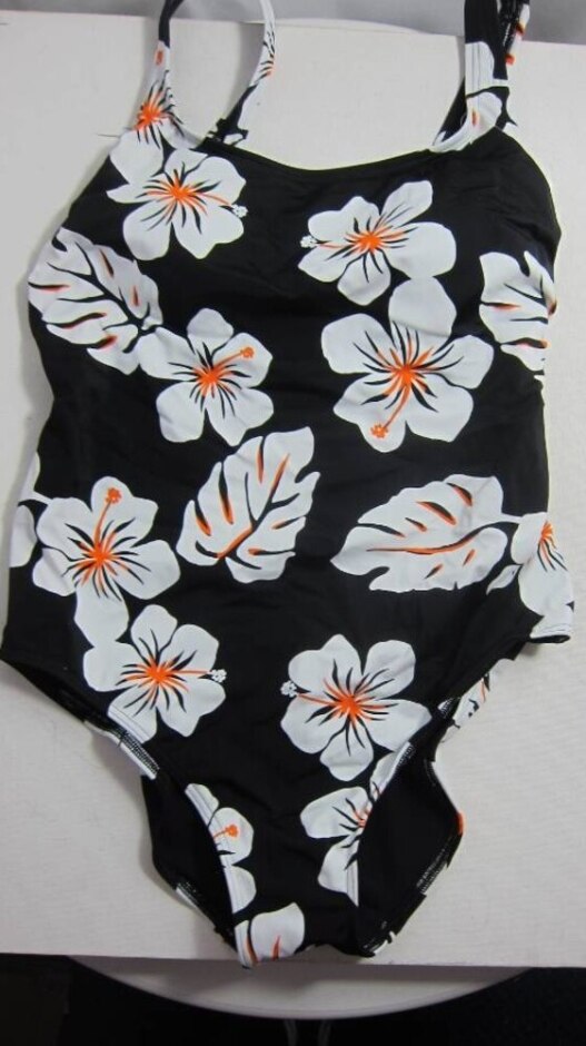 M&s Scoop Neck Swimsuit Non Wired With Secret Slimming Black Size: 12