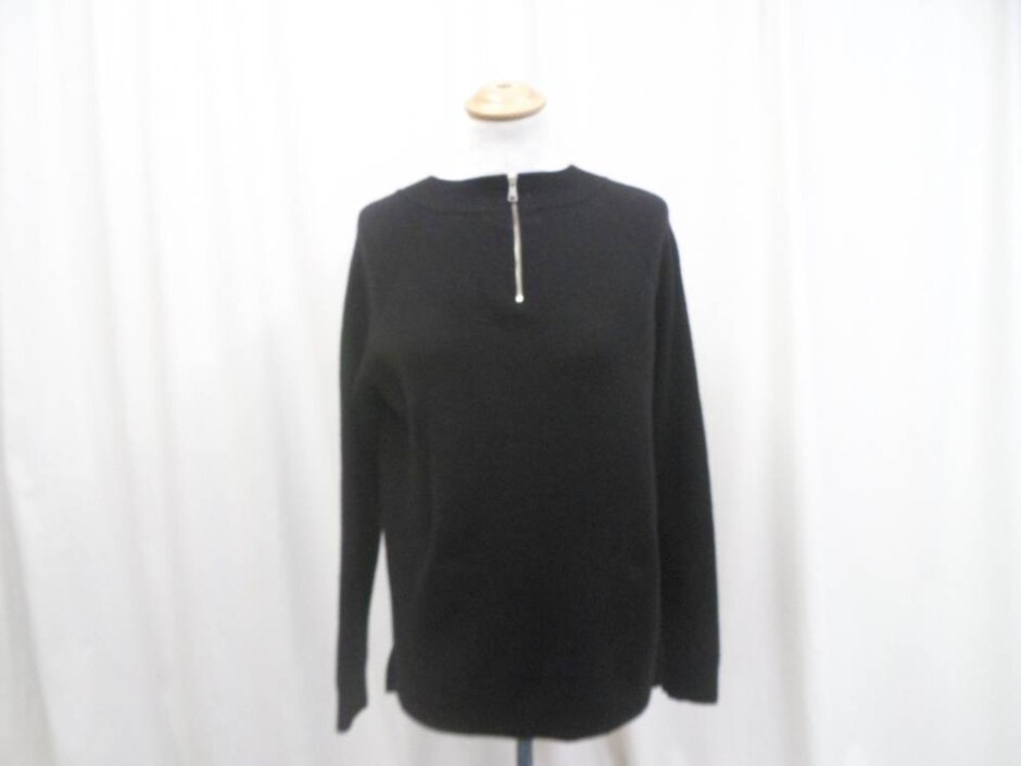 Whistles  Zip Neck Jumper Black  Size: M