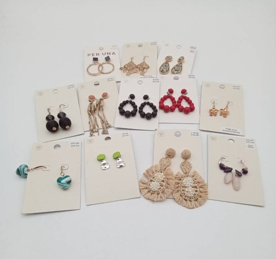 M&s Costume Jewellery Twelve Pcs Bundle Earrings Mixed Style Multicoloured