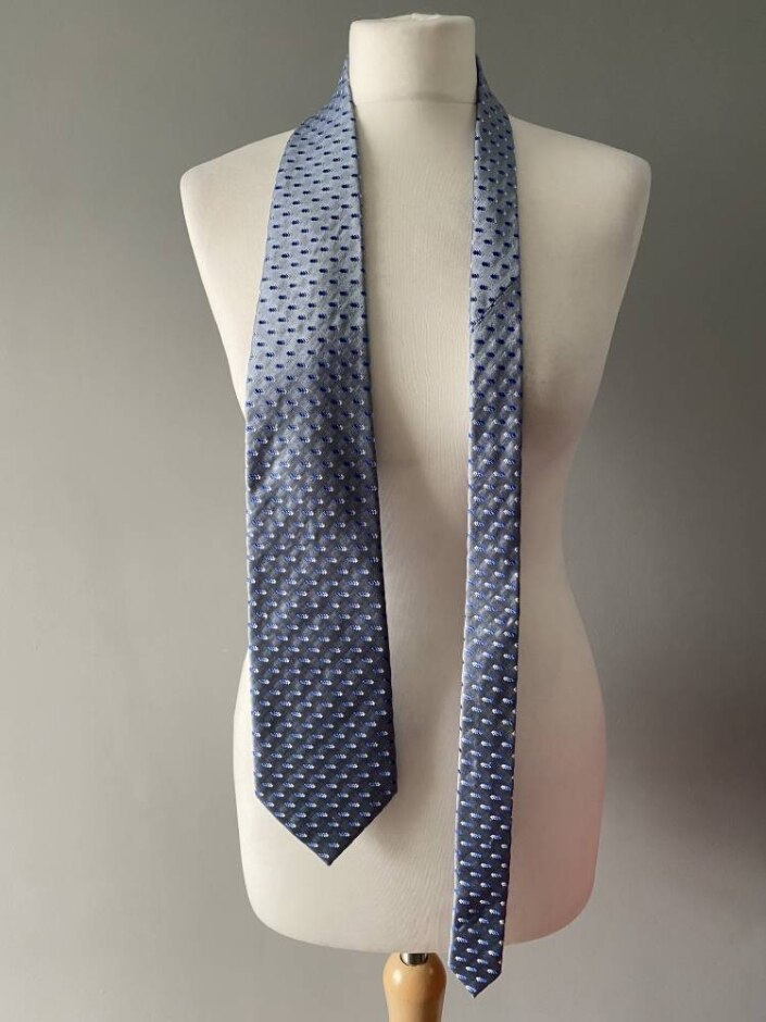 Ted Baker Knotted Blue 100% Silk Tie