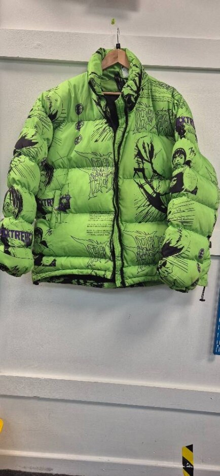Made Extreme Puffer Jacket Lemon Green Size: Xxl