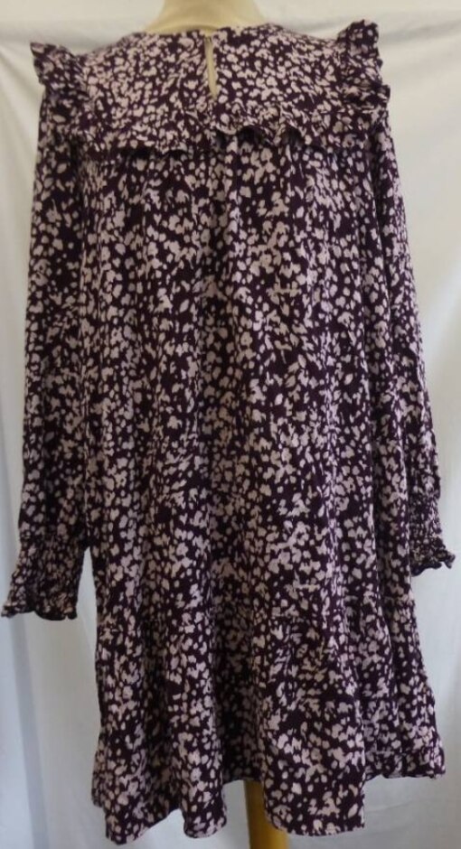 Whistles Tent Shape Dress Aubergine Size: 16