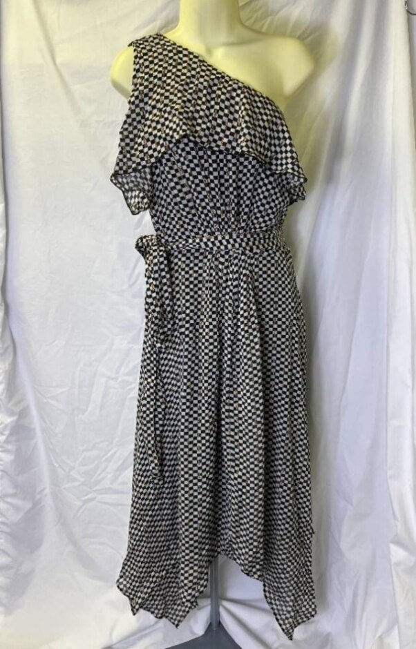 Phase Eight Bnwt Kaz Check Dress Black And White Size: 12