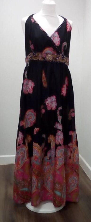 Joanna Hope Halterneck Maxi Dress Black Size: 20