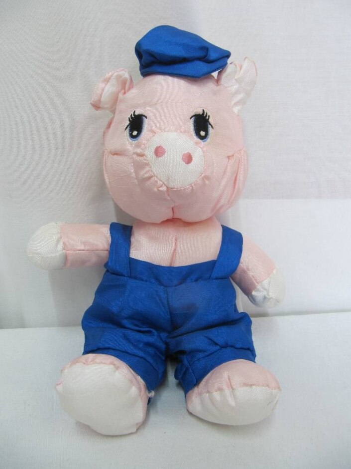 Handmade Pig Posing As One Of The Three Little Pigs Height 10 Inches.