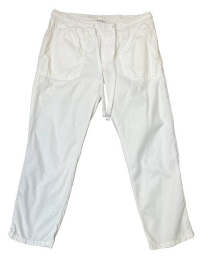 James Perse White Cropped Trousers  White Size: Xs