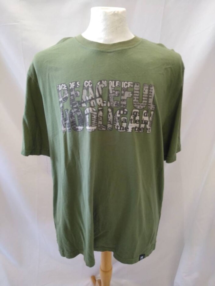 Peaceful Hooligan T-shirt Green  Size: Xxxl