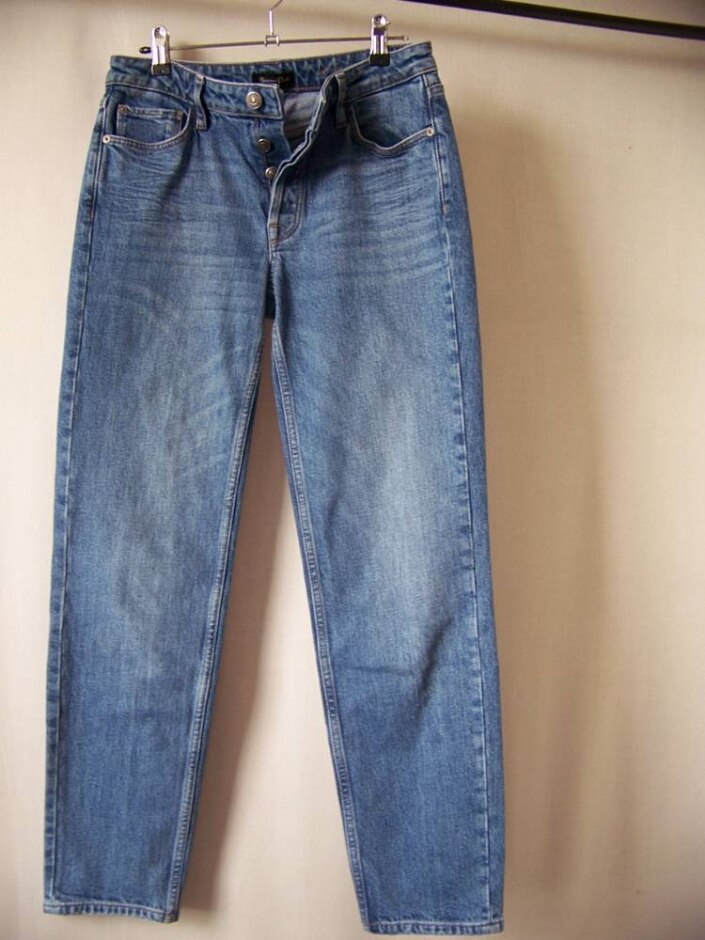 Massimo Dutti Straight Fit Jeans Blue Size: 26