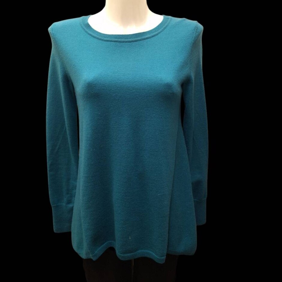 Hobbs Womens Knitted Jumper  Blue Size: S