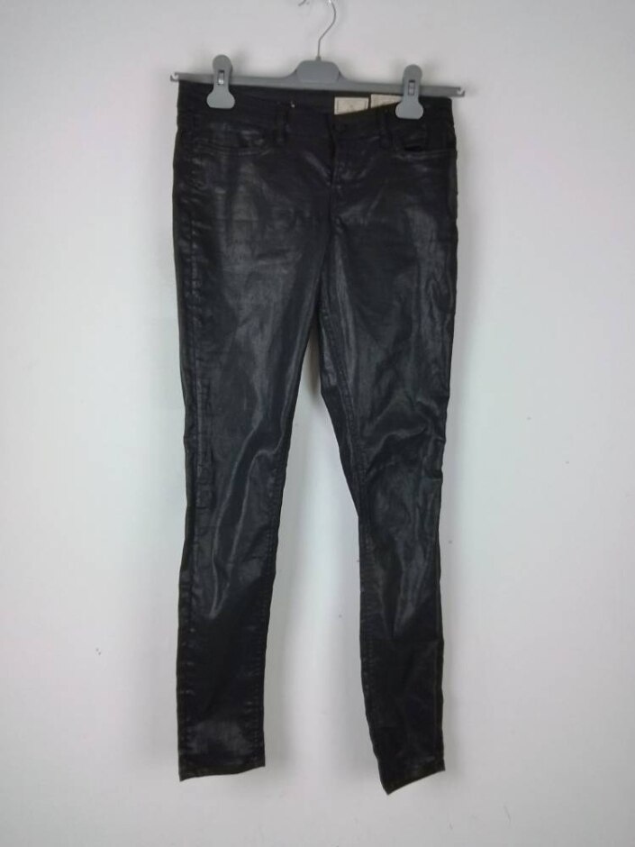 All Saints Low Rise Skinny Jeans Black Size: 28