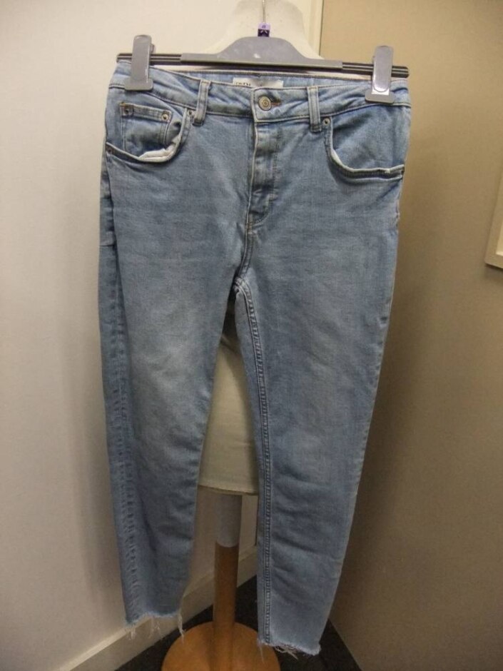 Zara Faded Jeans Light Blue Size: 8