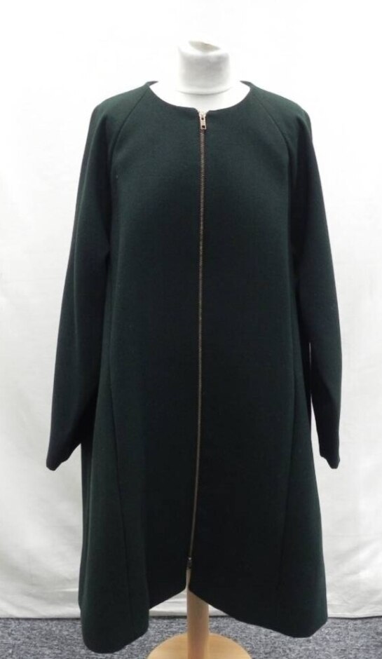 Blonde Venus Melbourne Coat Dress Wool Green Size: 18