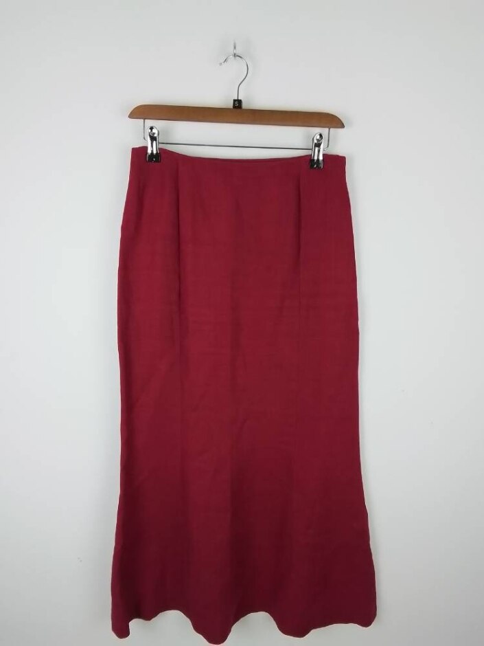 Boden  Pencil Skirt Burgundy Size: 10