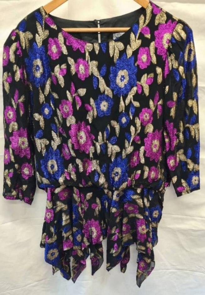 Collage London Vintage Mini Dress Black Size: 14