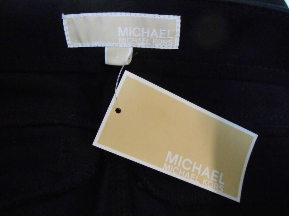 Bnwot. Michael Kors Zips To Pockets & Legs Black Size: 30