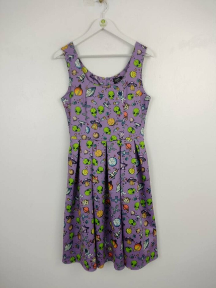 Dolly & Dotty Alien & Space Dress Purple  Size: 10