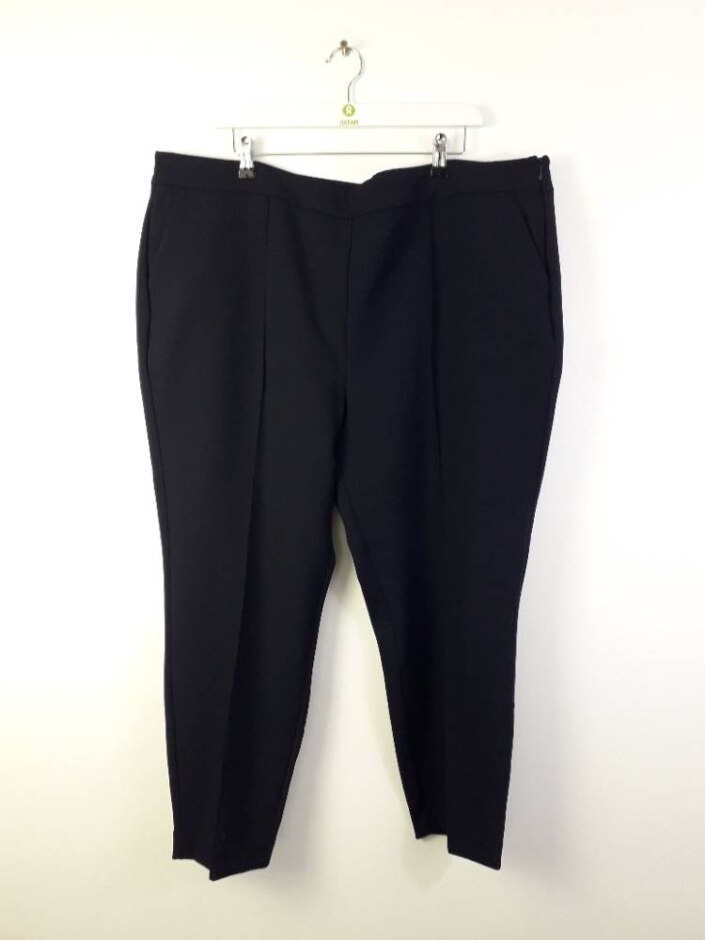 Next Pleated  Front Tailored Trousers Navy Size: 22