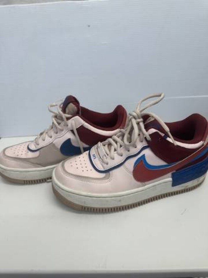 Nike Air Force 1 Shadow Trainers Pink Multi Size: 4.5