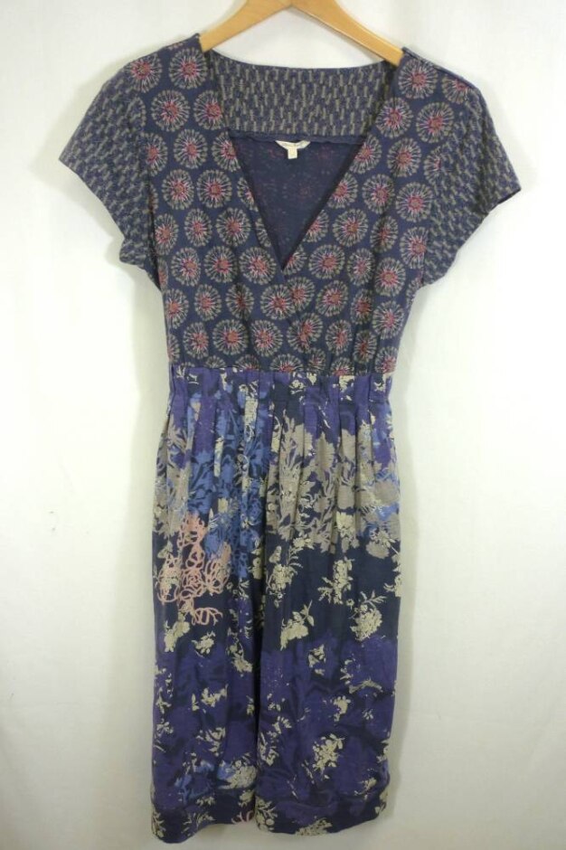 White Stuff Dress Purple Size: 14