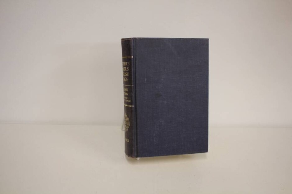 Fowler's Modern English Usage - 2nd Ed. 1965