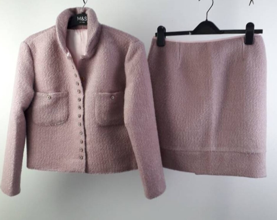 Unbranded Mini Skirt Suit New Pink Size: M