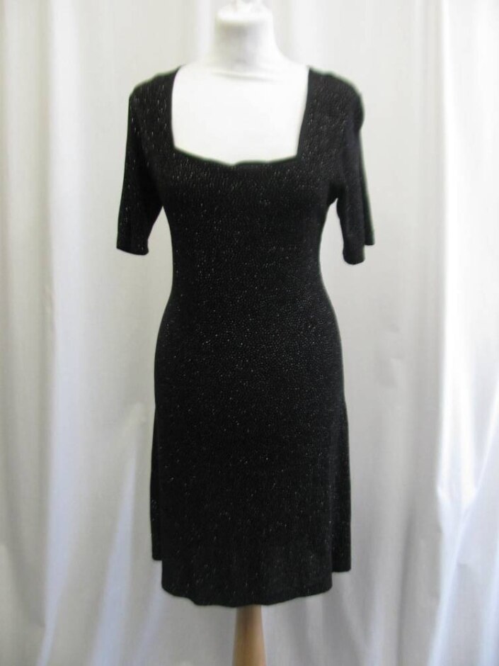 Ultra Dress  Sparkly Knee Length Dress Black Size: 10
