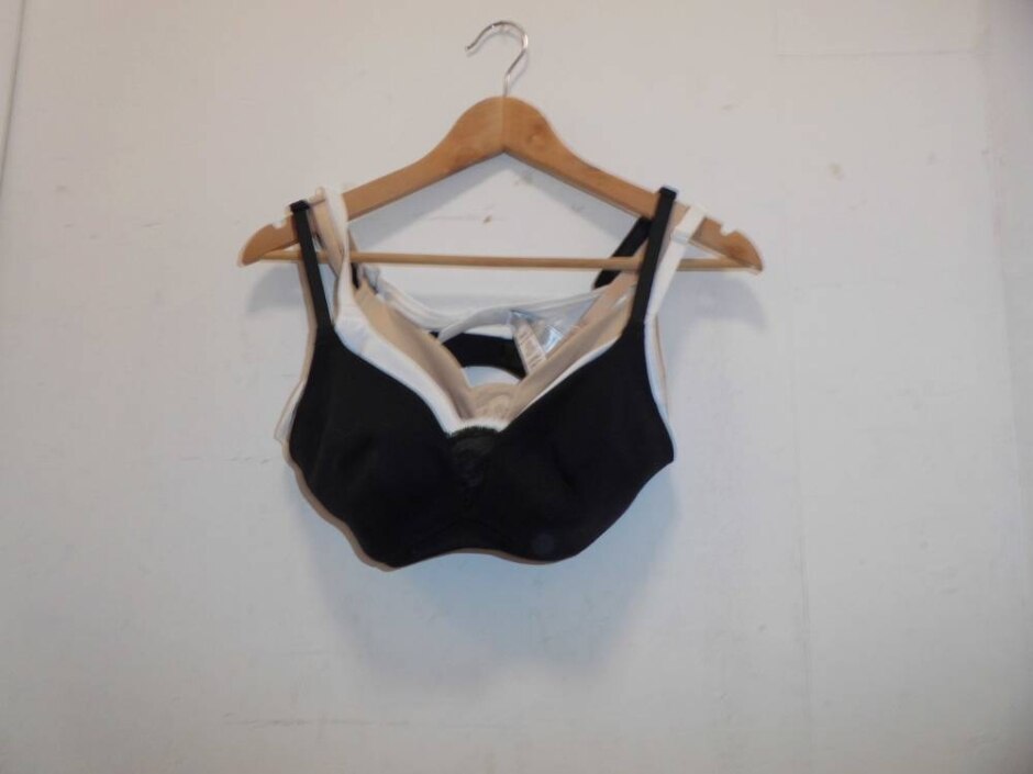 M&s Three Pack Bra Three Pack Non Wired Bras Multi Size: 42dd